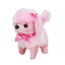 Poodle Sevimli Köpek Hareketli ve Sesli Pembe S00047171 - Thumbnail