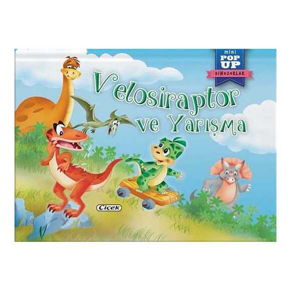 Pop-Up Mini Dinozorlar - Velosiraptor Ve Yarışma