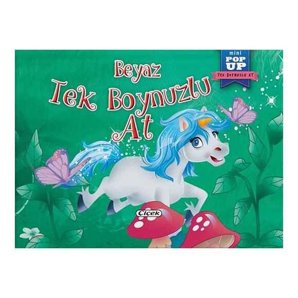 Pop-Up Mini Tek Boynuzlu At - Beyaz Tek Boynuzlu At
