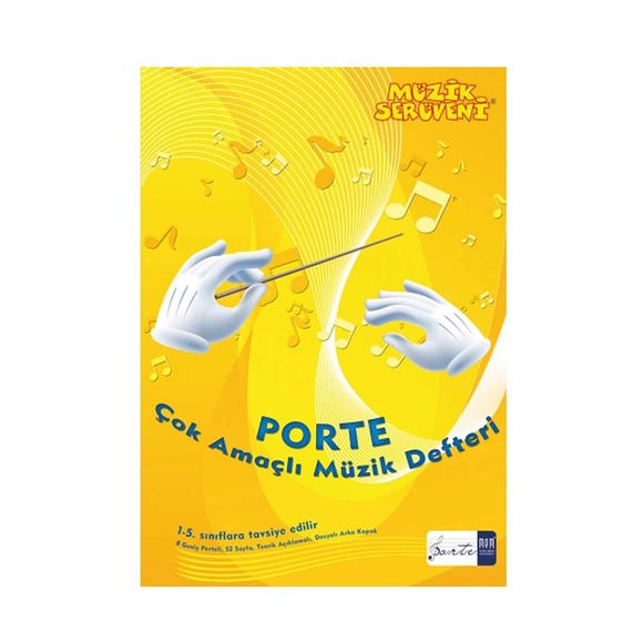 Porte - Çok Amaçlı Müzik Defteri 1-4 Sınıflar