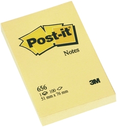 Post-it 100 Yaprak Not Sarı 51x76 mm 656 - Thumbnail
