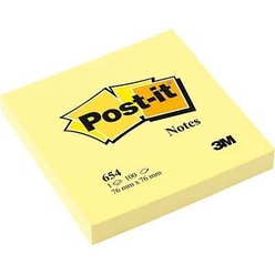 Post-it - Post-it 100 Yaprak Not Sarı 76x76 mm 654