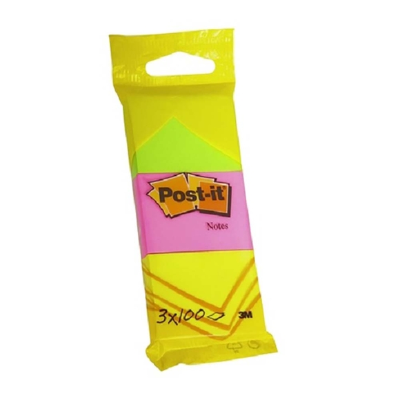 Post-it Neon 3 Renk x 100 Yaprak 38x51 mm 6812