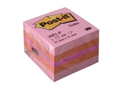 Post-it Not Mini Küp 400 yaprak 52x52 mm Pembe Tonları 2051-P - Thumbnail