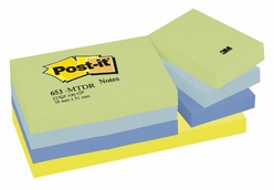 Post-it Not Mint Serisi 4 Renk x 3 Blok 100 Yaprak 38x51 mm 653-MTDR - Thumbnail