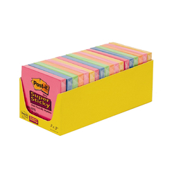 Post-it - Post-it Super Sticky 76x76 mm 90 Yaprak Renkli Not 654-SSMPQ