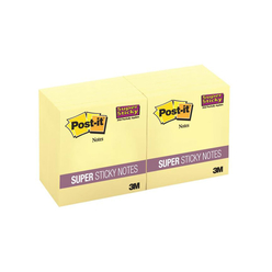 Post-it - Post-it Super Sticky Not Kanarya Sarısı 90 Yaprak 76x76 mm 654-CYSS