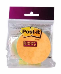 Post-it Super Sticky Yuvarlak Şekilli Not 75 Yaprak x 2 Renk NW150CRC - Thumbnail