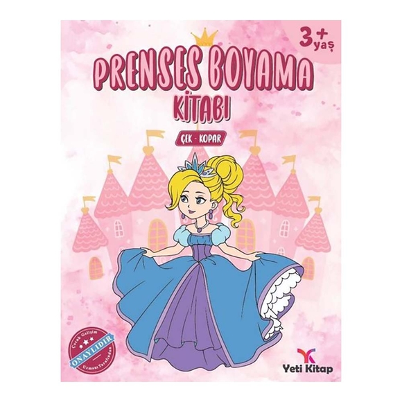 Prenses Boyama Kitabı 3 Yaş Çek Kopar