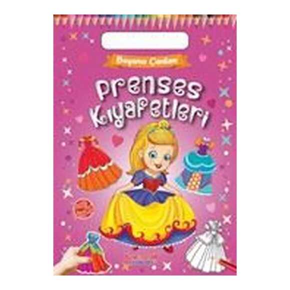 Prenses Kıyafetleri - Boyama Çantam - Renkli Çıkartmalı