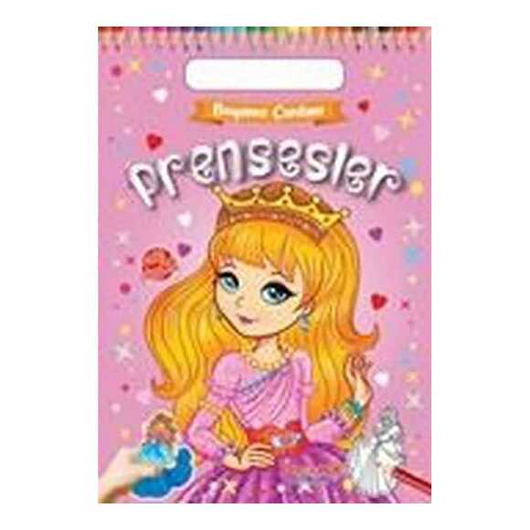 Prensesler - Boyama Çantam - Renkli Çıkartmalı