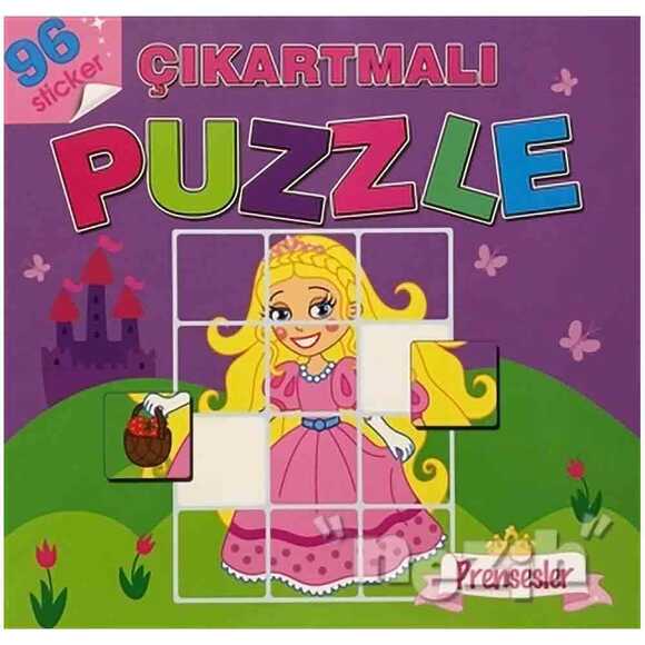 Prensesler - Çıkartmalı Puzzle