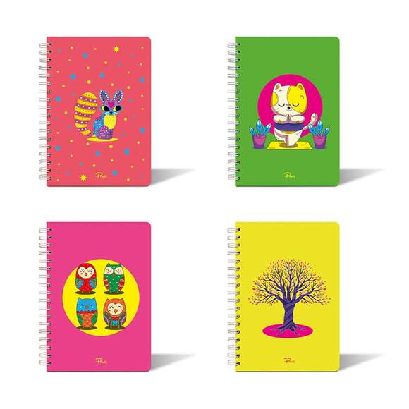 Prestij 17x24 Neon Çizgili Defter 029