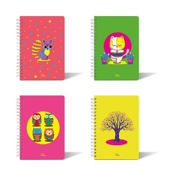 Prestij A5 Neon Kareli Defter 030