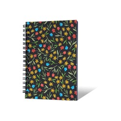 Prestij A6 Spiralli Defter Çiçek 002 - Thumbnail