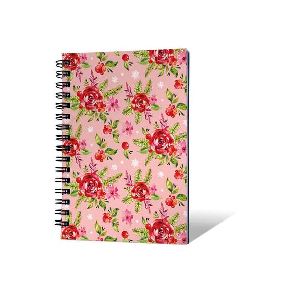 Prestij A6 Spiralli Defter Çiçek 002