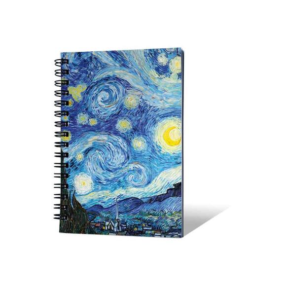 Prestij A6 Spiralli Defter Ressam Yıldızlı Geceler 001