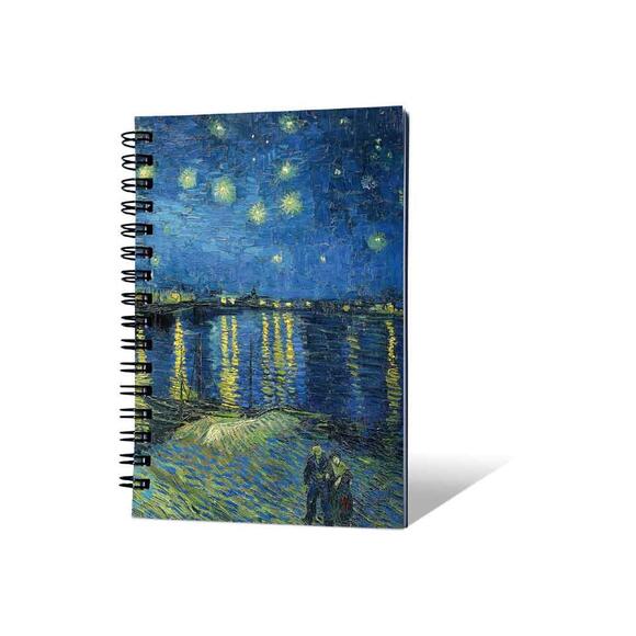 Prestij A6 Spiralli Defter Ressam Yıldızlı Geceler 001