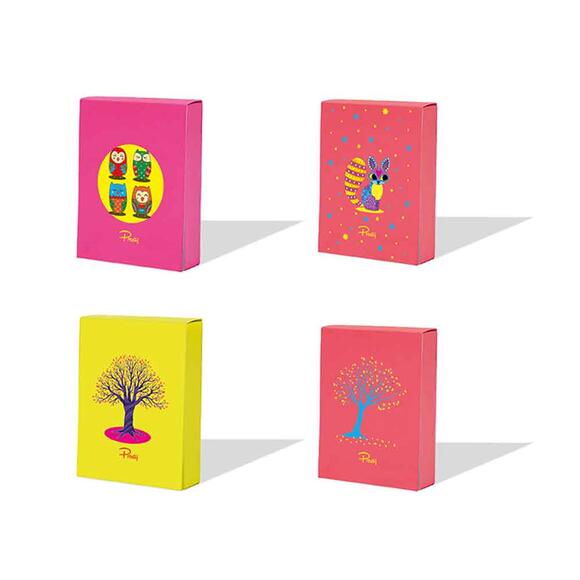 Prestij Neon Baskılı Not Çizgisiz Defter PRJ-032