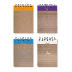 Prestij Sert Kapak Spiralli A6 192 Sayfa Çizgili Defter PRJ-023 - Thumbnail