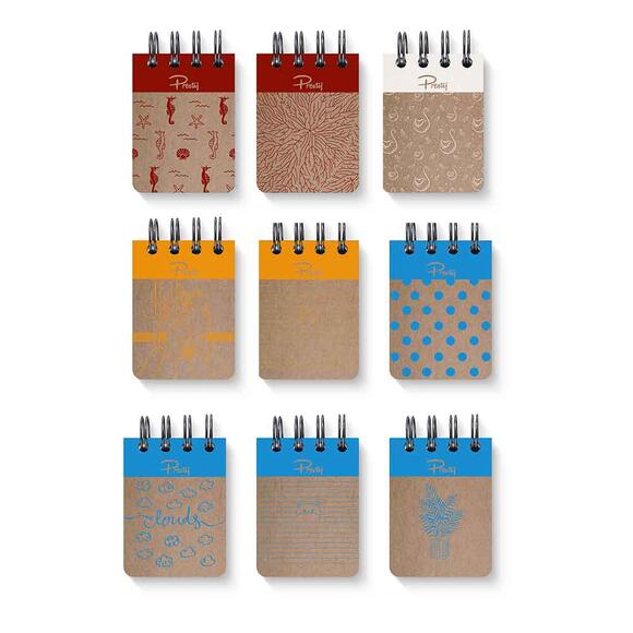 Prestij Sert Kapak Spiralli Çizgisiz Defter 6x8cm 288 Sayfa PRJ-025