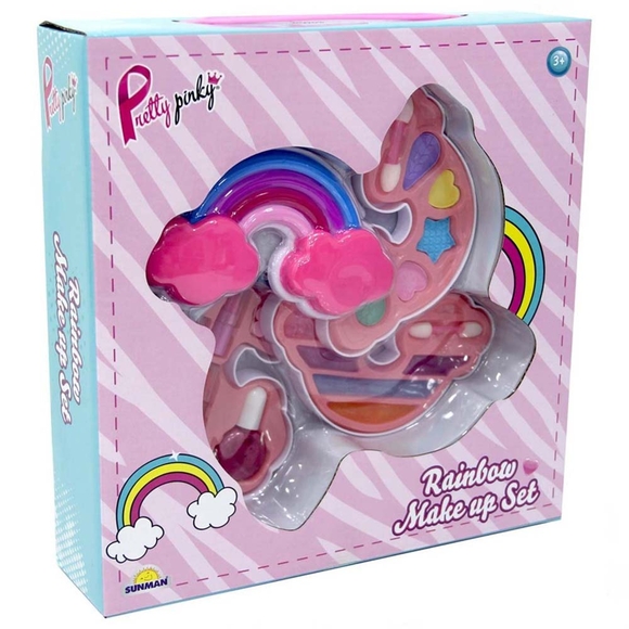 Pretty Pinky Gökkuşağı Şekilli 3 Katmanlı Güzellik Seti