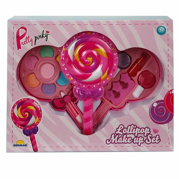 Pretty Pinky Lolipop Şekilli 2 Katmanlı Güzellik Seti