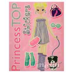 Çiçek Yayınları - Princess Top Stickers (Pembe)
