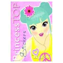 Princess Top Stickers (Pembe Sarı) - Thumbnail