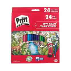 Pritt 1221351 Kuru Boya Kalemi 24 Renk Karton Kutu - Thumbnail