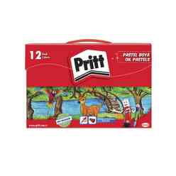 Pritt Çantalı Pastel Boya 12 Renk - Thumbnail