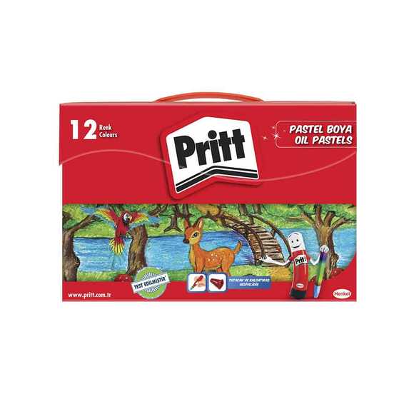 Pritt Çantalı Pastel Boya 12 Renk 