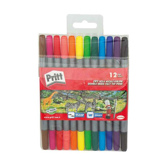 Pritt Çift Uçlu Keçeli Kalem 12 Renk 1687977