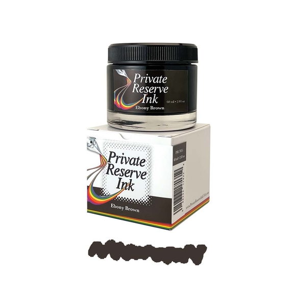 Private Reserve Ink, 60 ml ink bottle; Ebony Brown