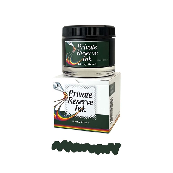 Private Reserve Ink, 60 ml ink bottle; Ebony Green