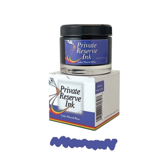 Private Reserve Ink, 60 ml ink bottle; Lake Placid Blue