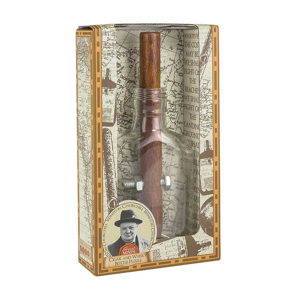 Professor Puzzle Great Minds Churchill’s Cigar and Whisky Bottle Puzzle