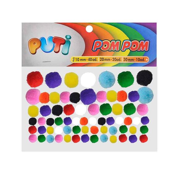 Puti 00251 Pom Pom Karışık