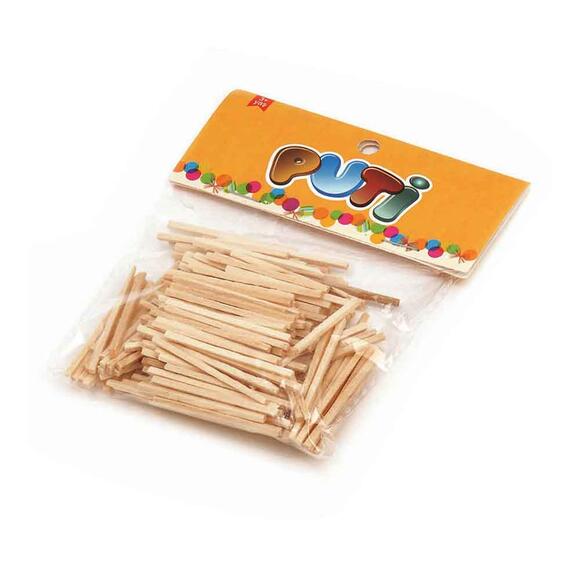 Puti Ahşap Kibrit Çöpü Natural 10’ lu 00947
