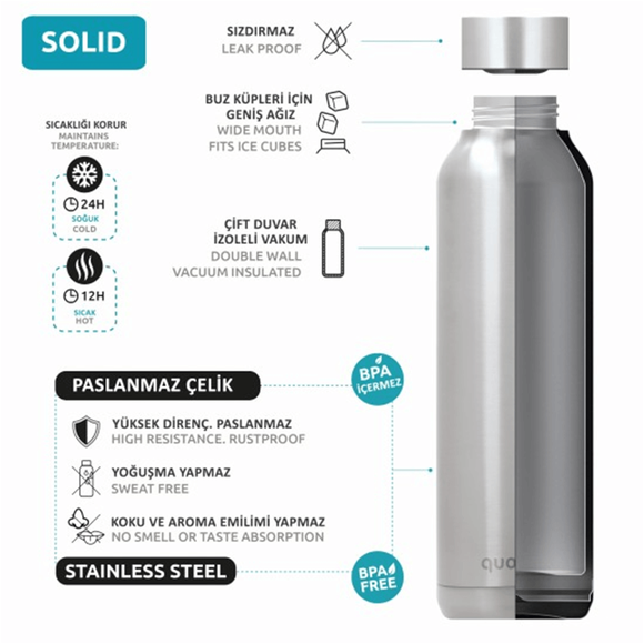 Quokka 4533 Paslanmaz Çelik Matara 630ml