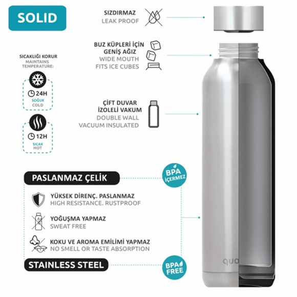 Quokka 4535 Paslanmaz Çelik Matara 630ml