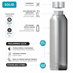 Quokka 4542 Paslanmaz Çelik Matara 630ml - Thumbnail