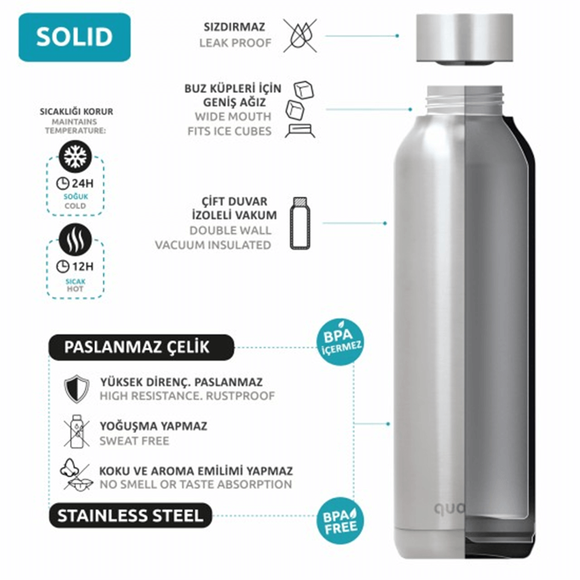 Quokka 4542 Paslanmaz Çelik Matara 630ml