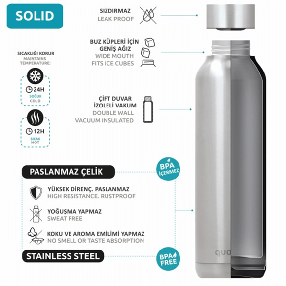 Quokka 4543 Paslanmaz Çelik Matara 510ml