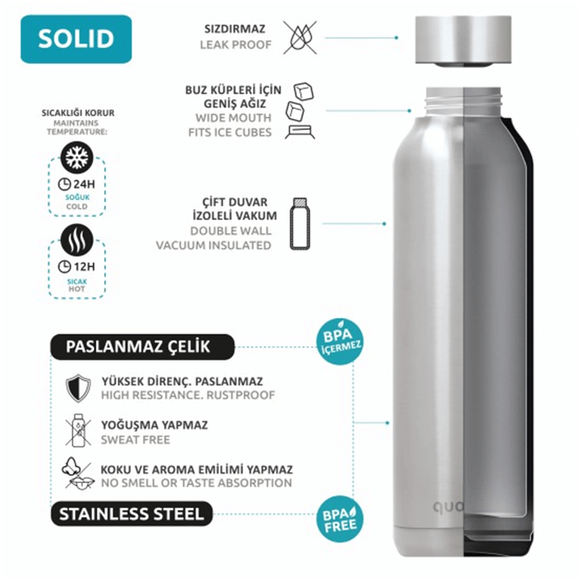 Quokka 4622 Paslanmaz Çelik Matara 510ml