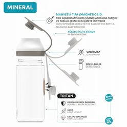 Quokka Tritan Suluk Mineral Geo 520ml - Thumbnail