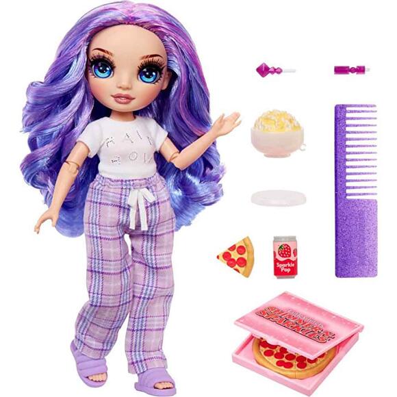 Rainbow High Jr. High Pijama Partisi Bebeği - Violet 503705