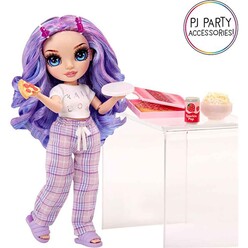 Rainbow High Jr. High Pijama Partisi Bebeği - Violet 503705 - Thumbnail