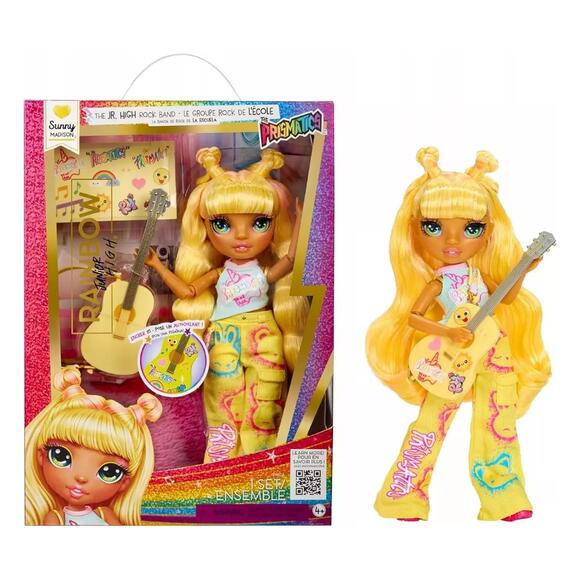 Rainbow High Jr. High Sunny - Rock Grubu Serisi Bebeği 565628
