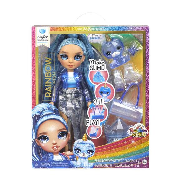 Rainbow High Skyler - Parlak Slime ve Evcil Hayvan Serisi Bebeği 120216